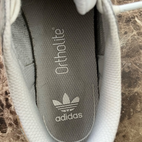 ADIDAS GIRL'S SNEAKERS SHOES WHITE PINK STRIPES SUPERSTAR - Picture 9 of 9